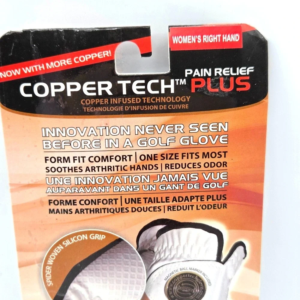 Copper Tech + Ladies Golf Glove Women's Copper Compression Right Hand‎